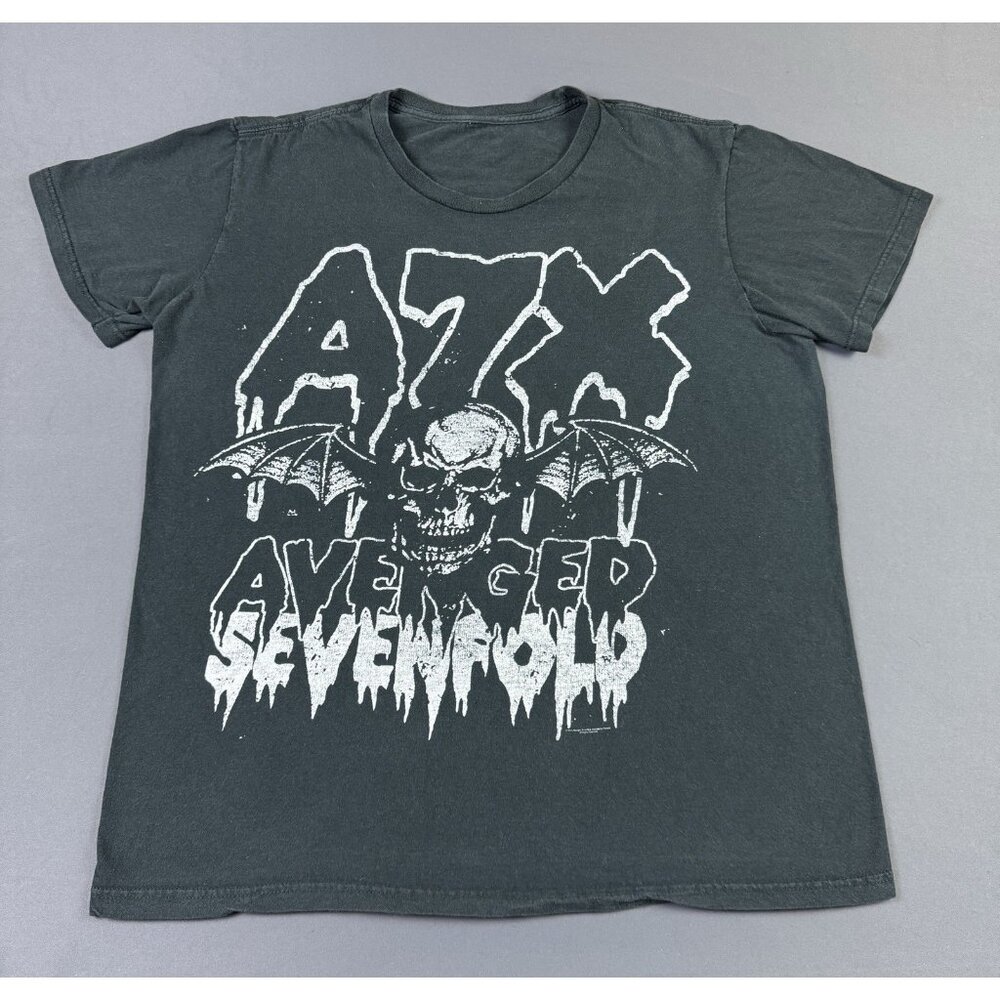 Rare Vintage Avenged Sevenfold A7X Skull Wings Band Tee Large Music Tee Promo